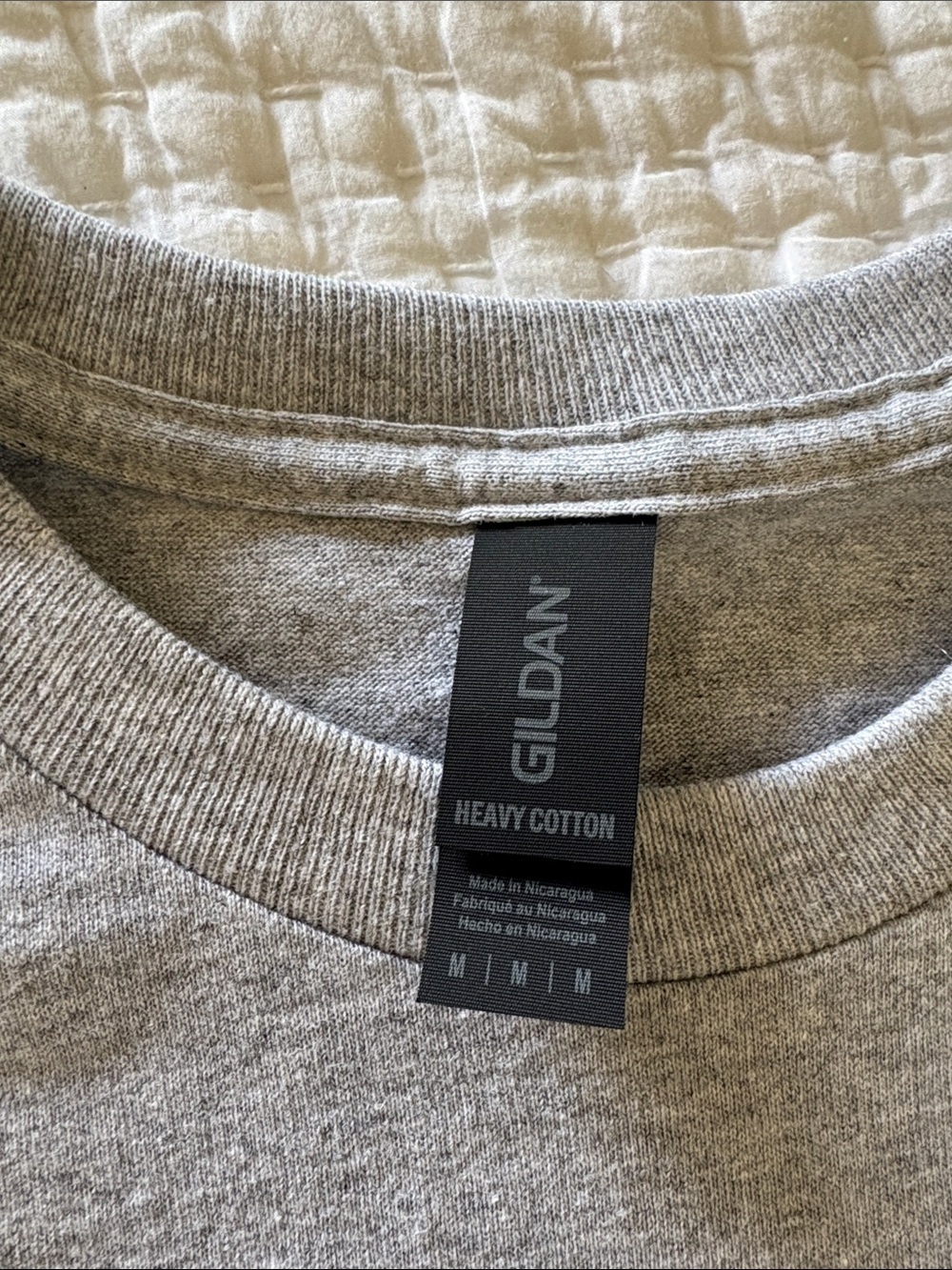 Gildan Gray BNWOT “FUNCLE” Heavy Cotton Crewneck Tee M - Picture 2 of 8